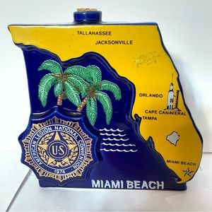 Vintage  decanter. Ezra Brooks 1974 American Legion National Convention
